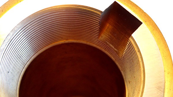 Custom Cut Blind Keyway in a Bronze Sleeve used in Pump Manufacturing